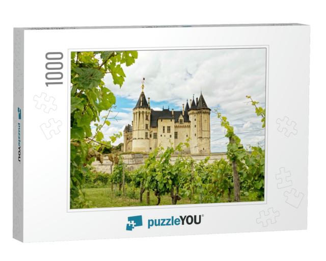 Saumur Castle, Ancient French Loire Castle in Front of Vi... Jigsaw Puzzle with 1000 pieces