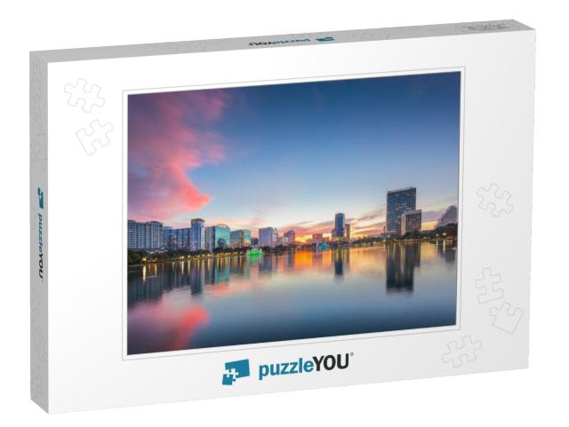 Orlando, Florida, USA Downtown City Skyline from Eola Park... Jigsaw Puzzle