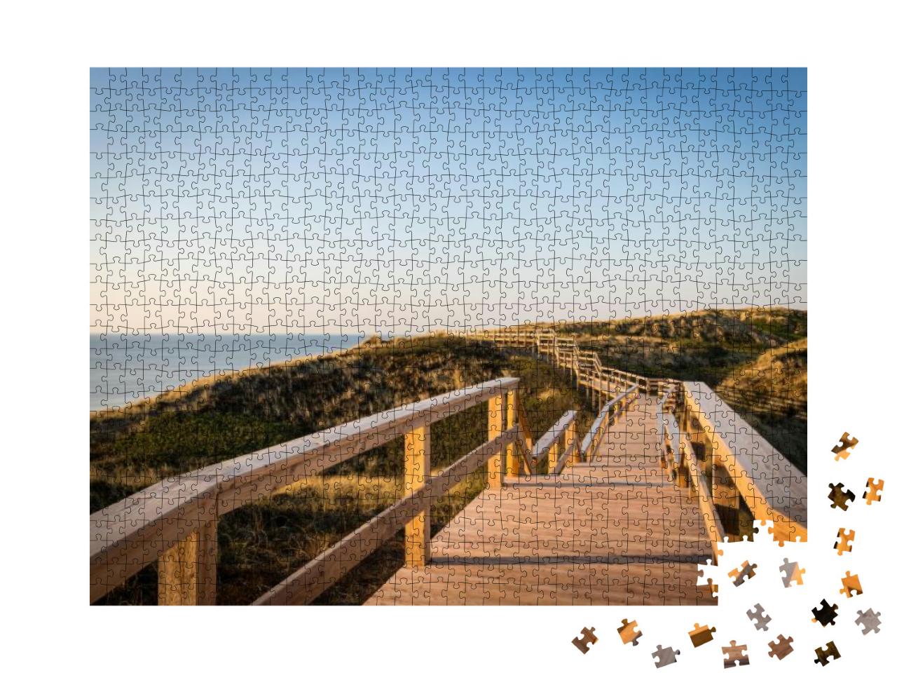 Beach Stairs Hiking Trail on the Island of Sylt with a Vi... Jigsaw Puzzle with 1000 pieces