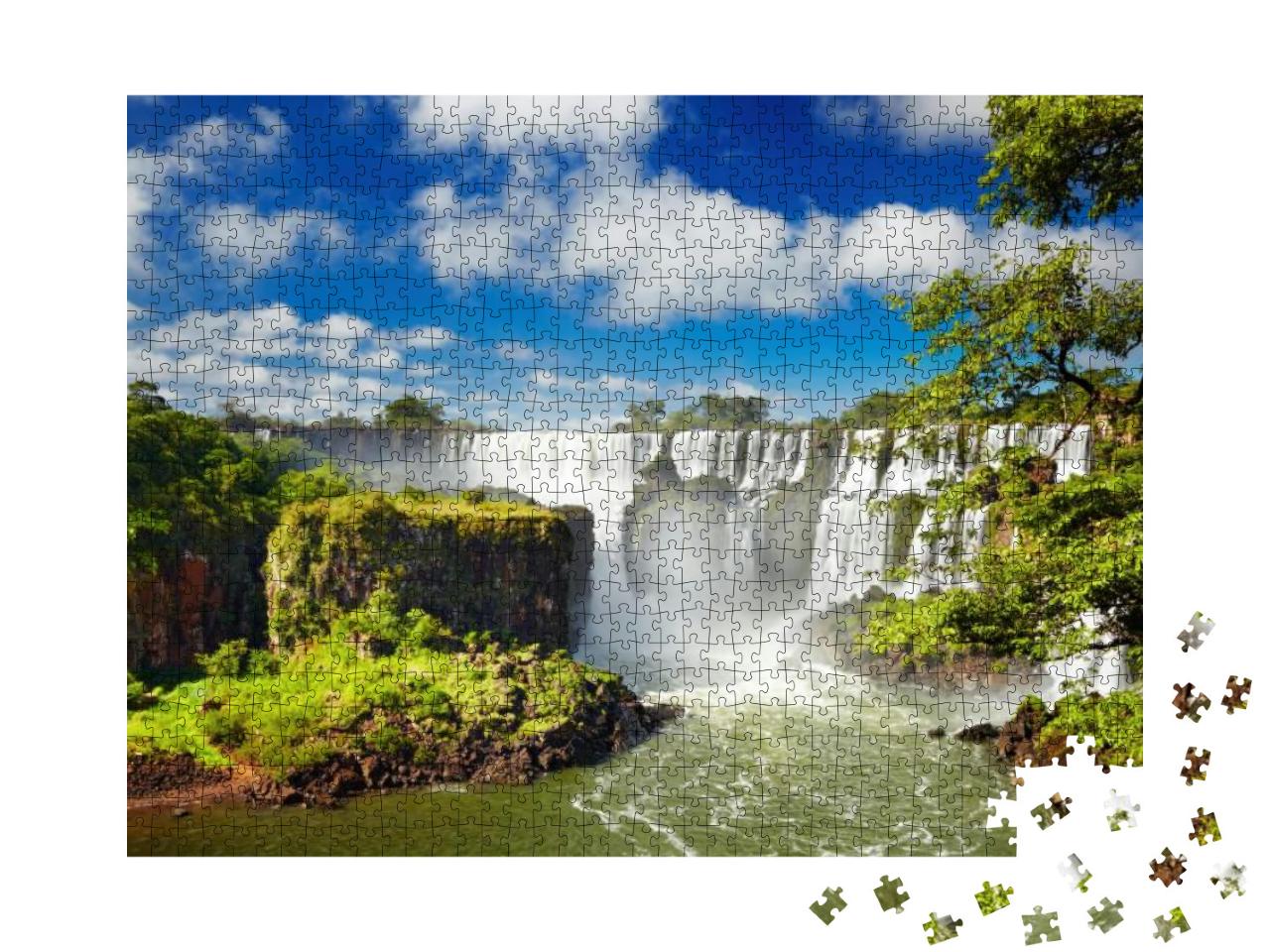Iguassu Falls, the Largest Series of Waterfalls of the Wo... Jigsaw Puzzle with 1000 pieces