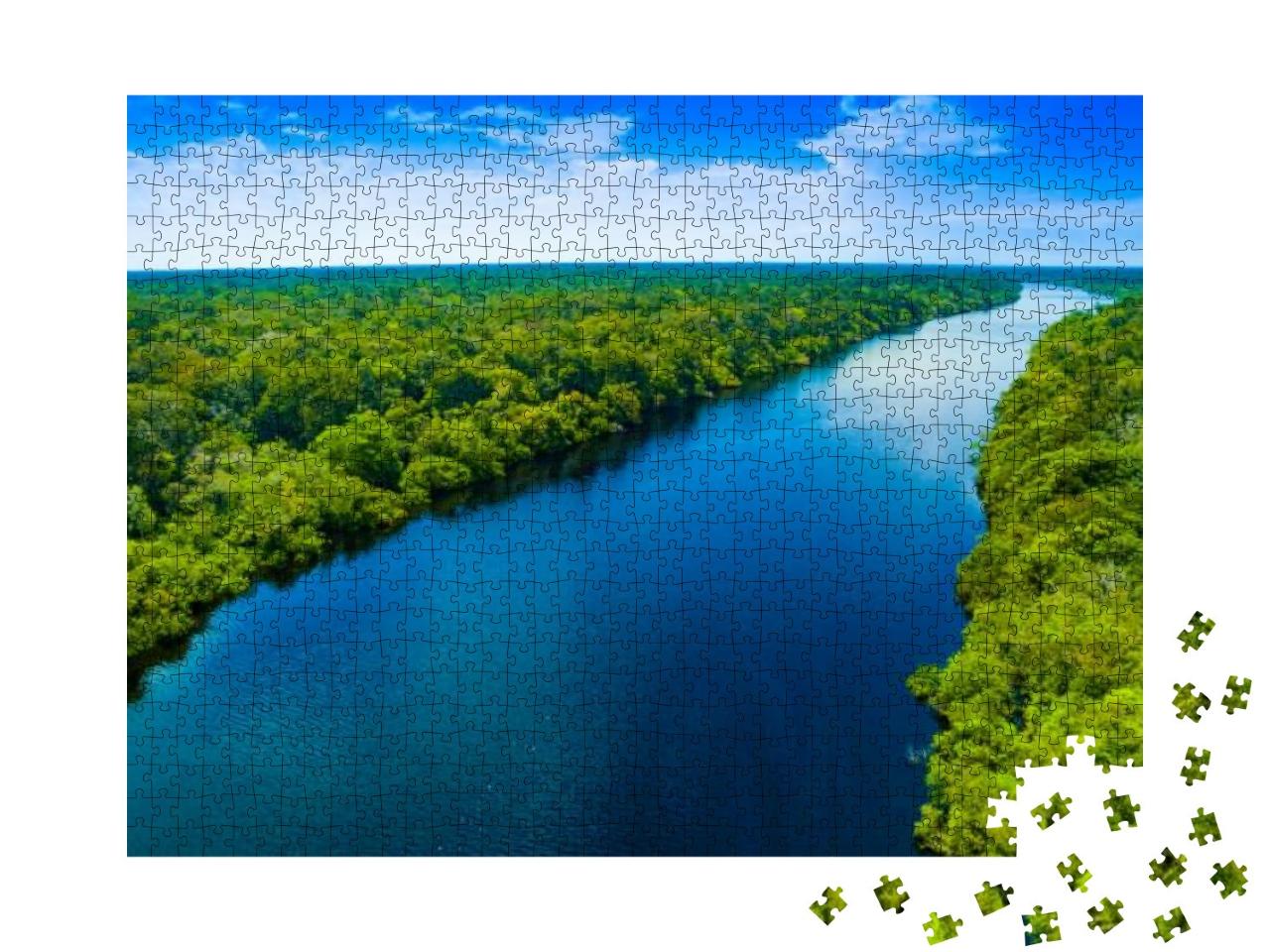 Amazon River in Brazil... Jigsaw Puzzle with 1000 pieces