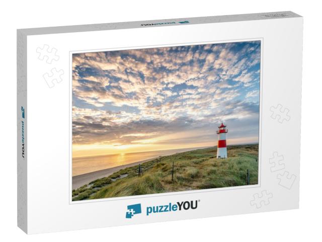 Red Lighthouse on the Island of Sylt in North Frisia, Sch... Jigsaw Puzzle