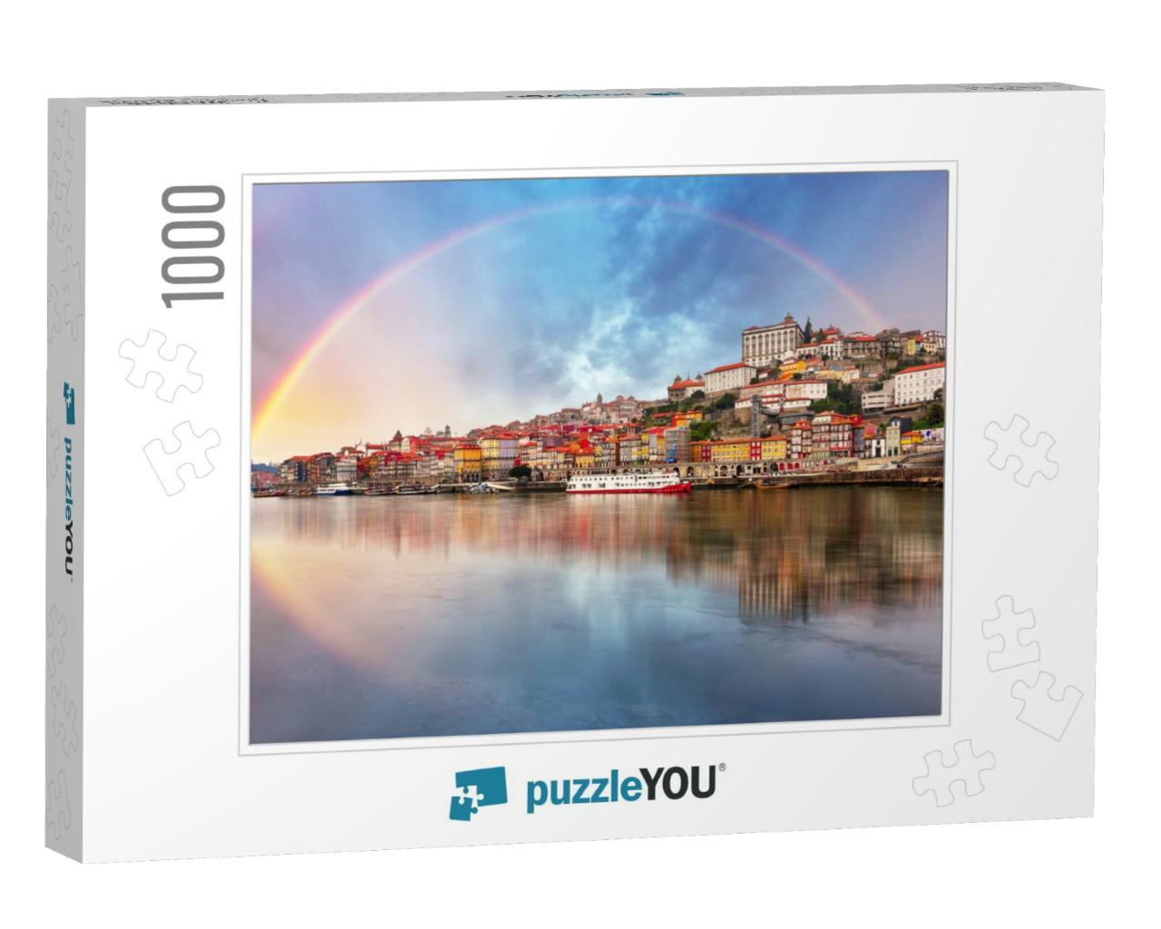 Porto with a Rainbow, Portugal... Jigsaw Puzzle with 1000 pieces