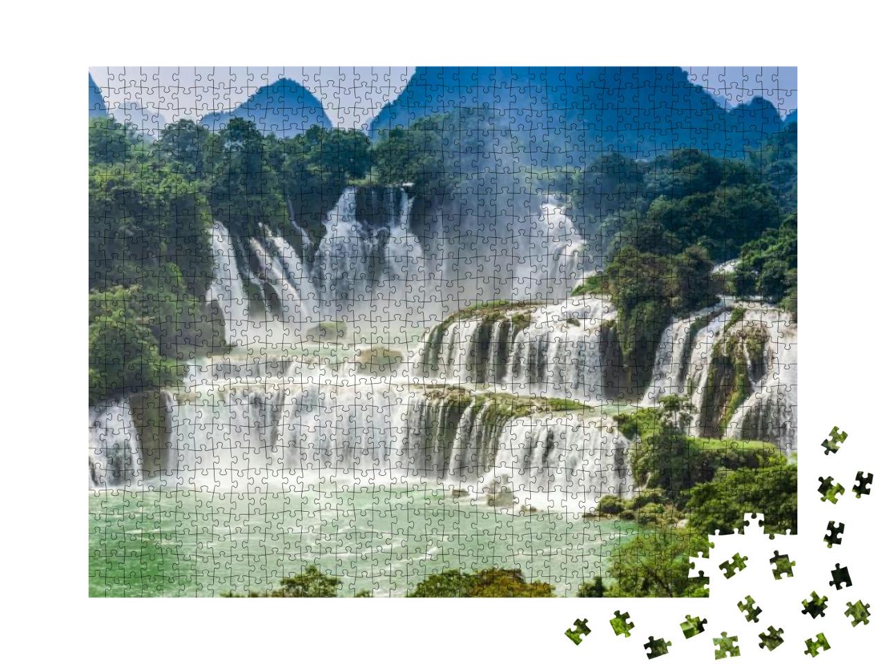 Detian Waterfall... Jigsaw Puzzle with 1000 pieces