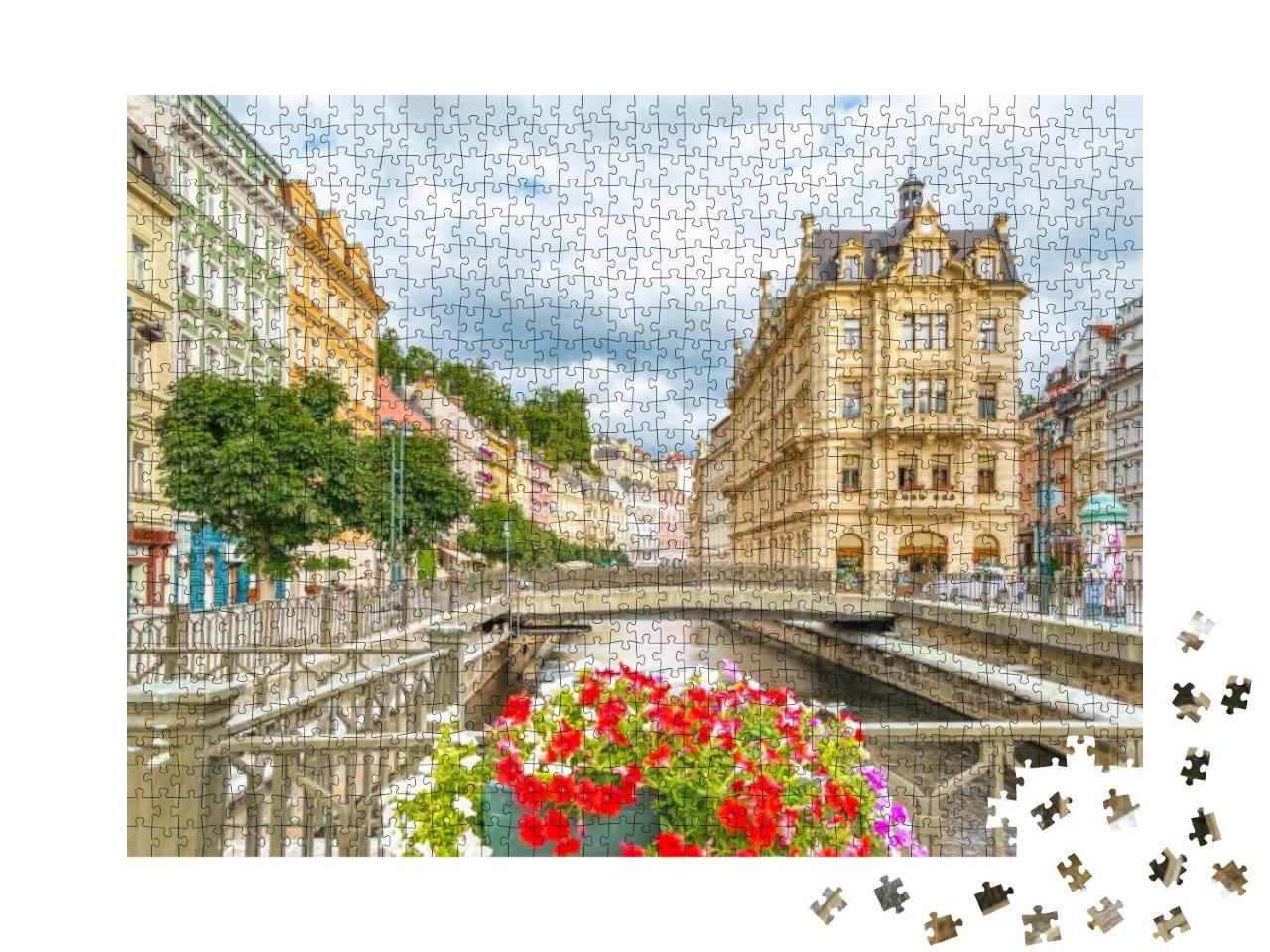 World-Famous for Its Mineral Springs, the Town of Karlovy... Jigsaw Puzzle with 1000 pieces