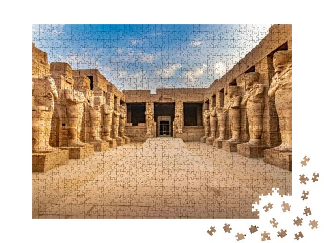 Exploring Egypt - Karnak Temple - Large Sculptures of Pha... Jigsaw Puzzle with 1000 pieces