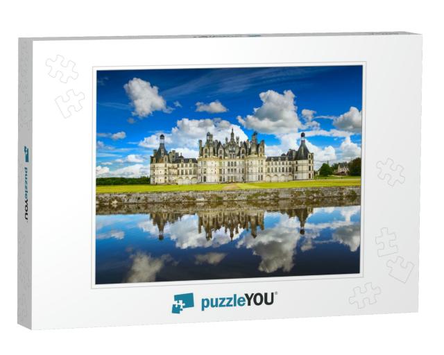 Chateau De Chambord, Royal Medieval French Castle & Refle... Jigsaw Puzzle