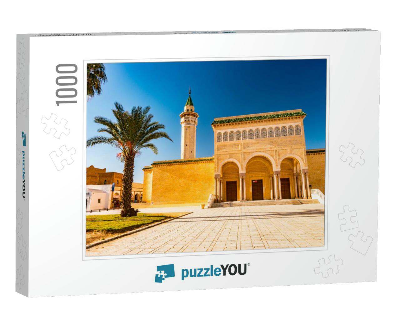 Bourguiba Mosque in Monastir, Tunisia. Traditional Muslim... Jigsaw Puzzle with 1000 pieces
