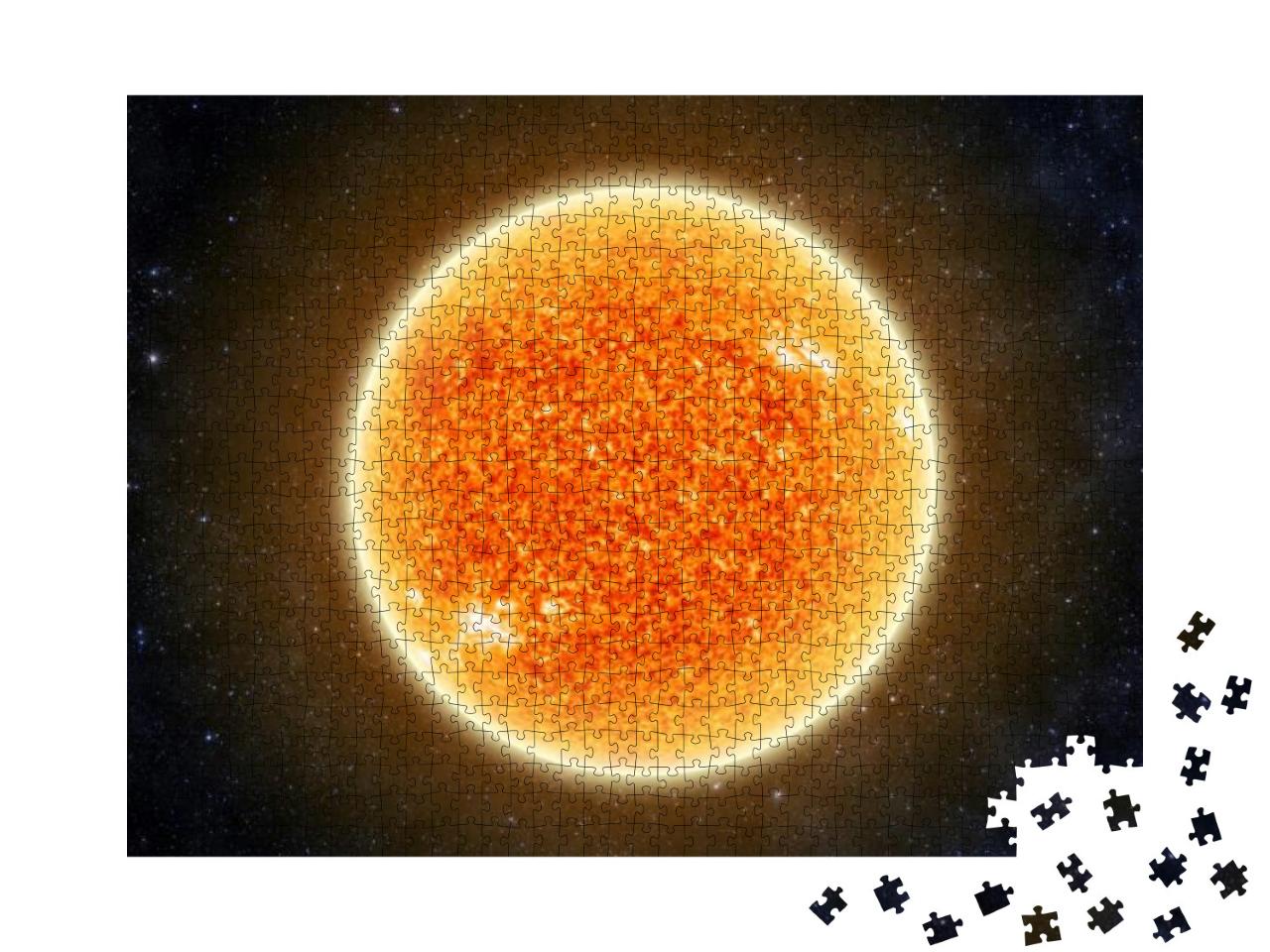 The Sun in Space - Elements of This Image Furnished by Na... Jigsaw Puzzle with 1000 pieces