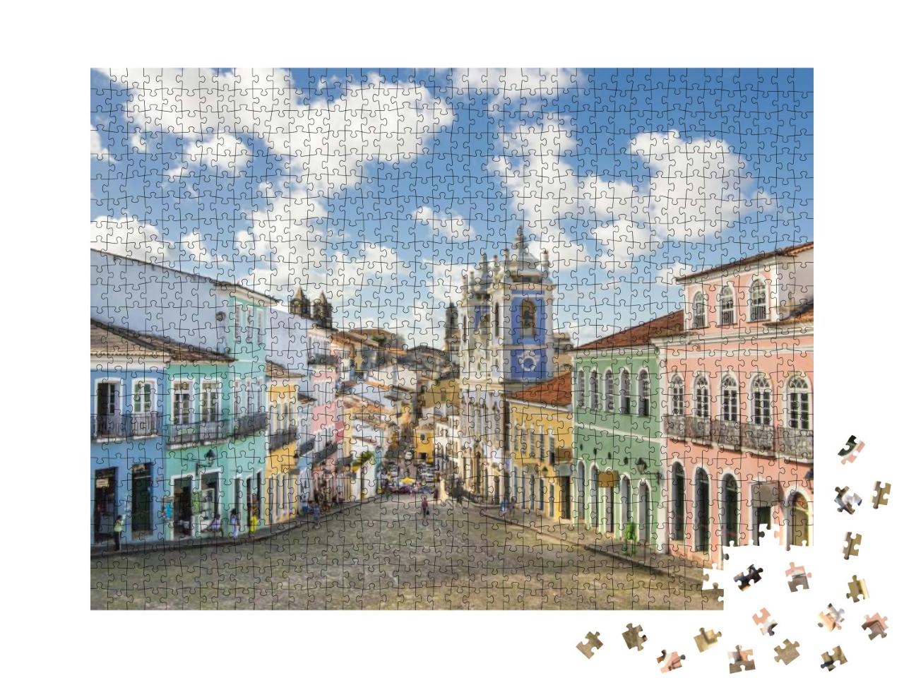 Pelourinho in Salvador Da Bahia, Brazil... Jigsaw Puzzle with 1000 pieces