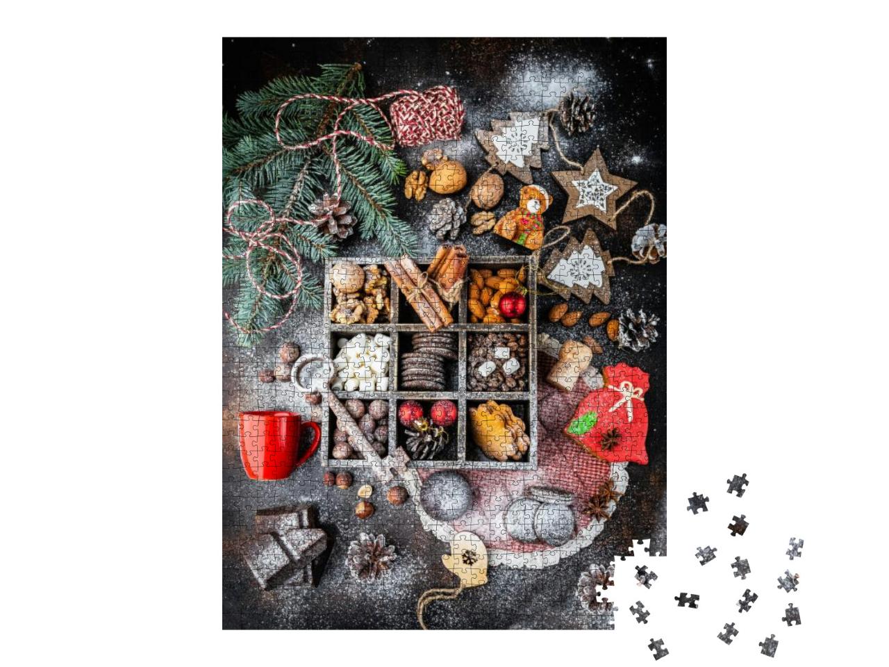 Christmas Cookies Gingerbread Men Christmas Atmosphere Ch... Jigsaw Puzzle with 1000 pieces