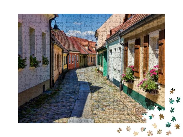 Old Town Street in Hoyerswerda, Germany... Jigsaw Puzzle with 1000 pieces