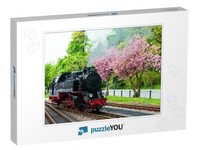 Mollie Steam Train in Warnemunde... Jigsaw Puzzle