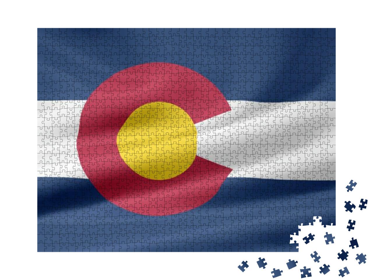 Flag of Colorado - Usa... Jigsaw Puzzle with 1000 pieces