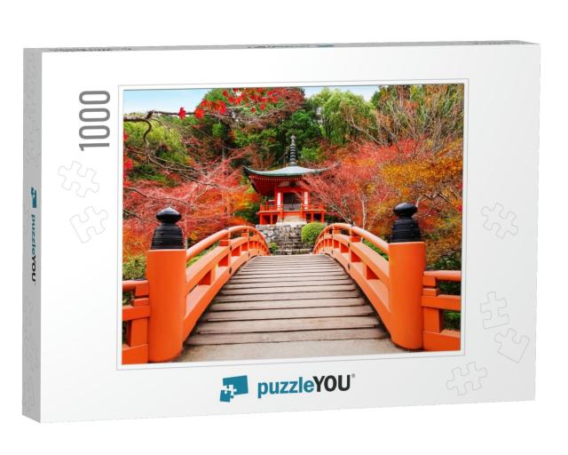 Japanese Autumn Fall. Kyoto Daigoji Temple. Famous Temple... Jigsaw Puzzle with 1000 pieces