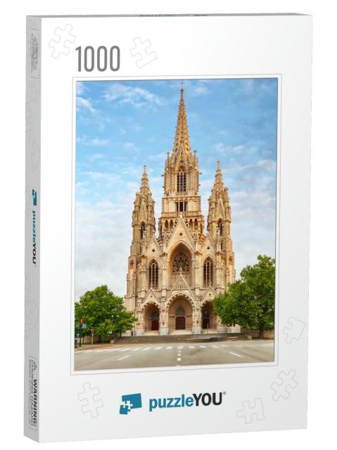 Notre Dame Du Sablons Cathedral in Brussels, Belgium... Jigsaw Puzzle with 1000 pieces