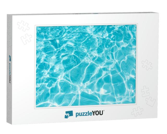 Ripple Water in Swimming Pool with Sun Reflection... Jigsaw Puzzle