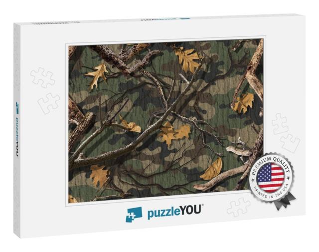 Classic Woods Camouflage Seamless Pattern... Jigsaw Puzzle