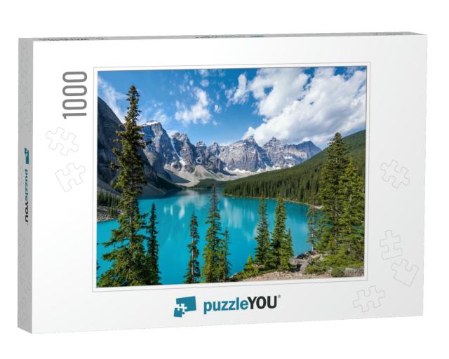 Moraine Lake During Summer in Banff National Park, Canadi... Jigsaw Puzzle with 1000 pieces