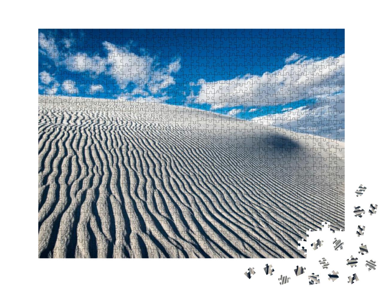 Sand Ripples in the Dunes At White Sands National Monumen... Jigsaw Puzzle with 1000 pieces