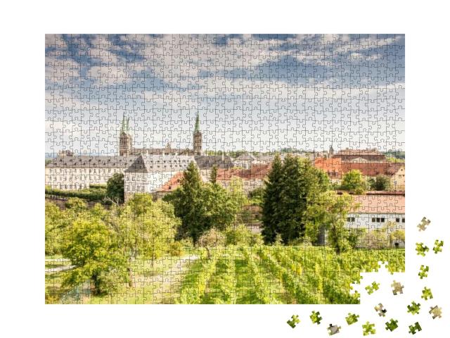 Vineyard Near the Cathedral of Bamberg... Jigsaw Puzzle with 1000 pieces