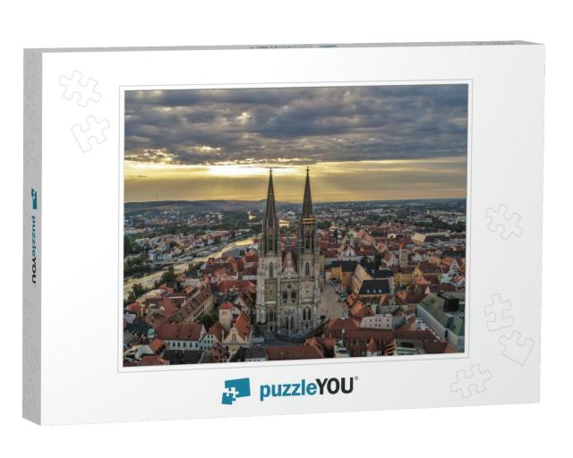 Luftaufnahme Ueber Den Dachern Von Regensburg... Jigsaw Puzzle