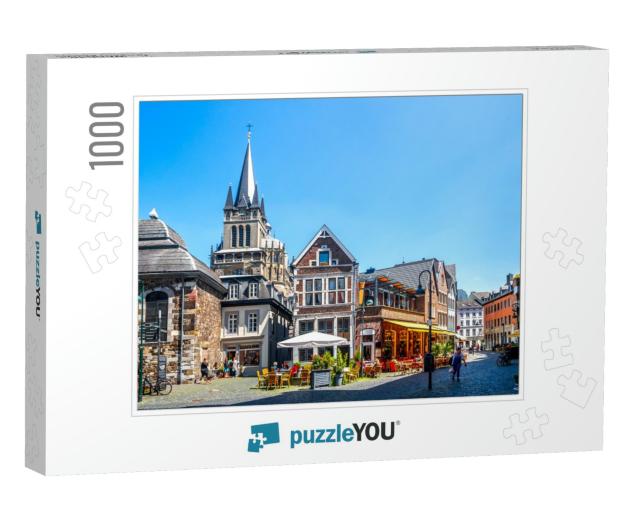 Aachen, Cathedral, Germany... Jigsaw Puzzle with 1000 pieces