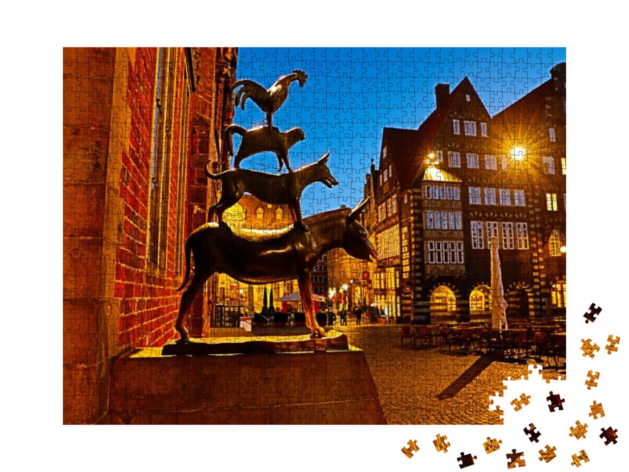 On the Evening in Bremen... Jigsaw Puzzle with 1000 pieces