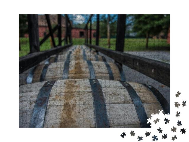 Bourbon Barrels At a Distillery Along the Bourbon Trail i... Jigsaw Puzzle with 1000 pieces