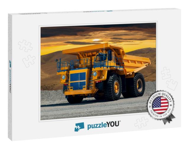 A Large Quarry Dump Truck in a Coal Mine. Loading Coal In... Jigsaw Puzzle