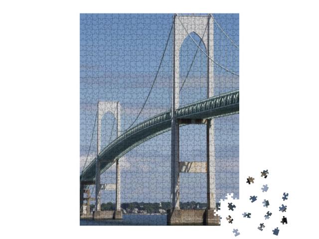 Newport Bridge, Connecting the Cities of Newport & Jamest... Jigsaw Puzzle with 1000 pieces