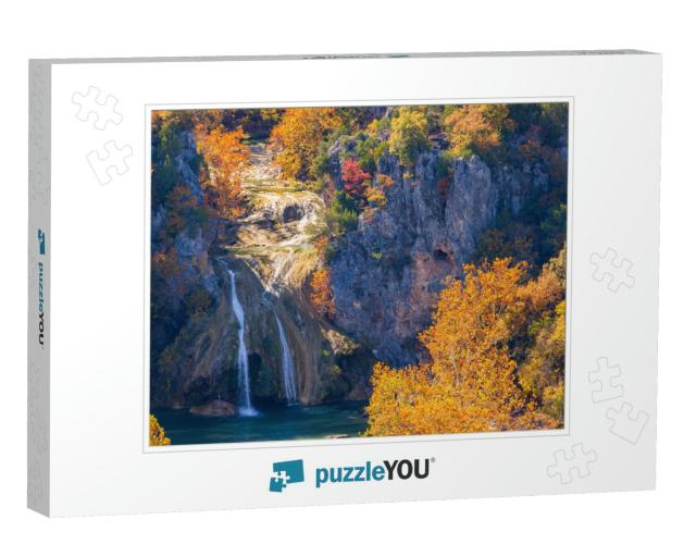 High Angle View of the Beautiful Landscape of Turner Fall... Jigsaw Puzzle
