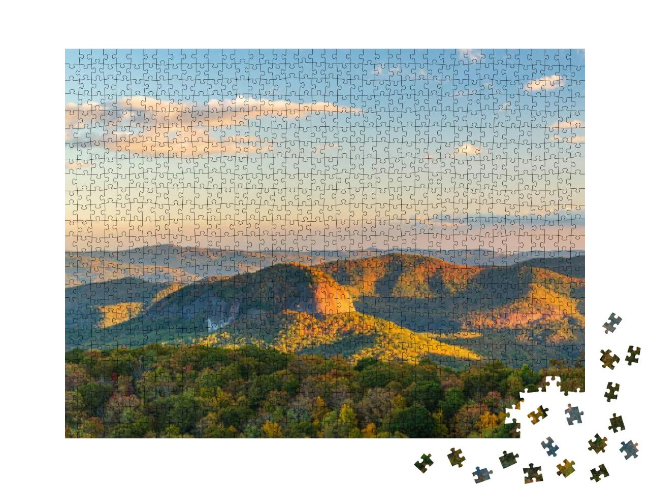 Pisgah National Forest, North Carolina, USA At Looking Gla... Jigsaw Puzzle with 1000 pieces