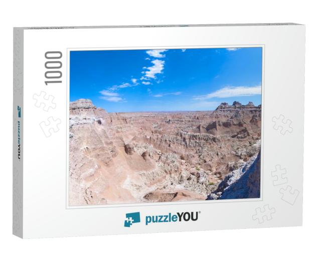 Geological Rock Formations of Badlands National Park in S... Jigsaw Puzzle with 1000 pieces