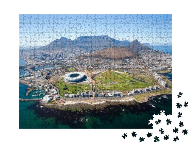 Overall Aerial View of Cape Town, South Africa... Jigsaw Puzzle with 1000 pieces