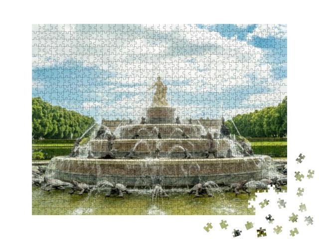 Fountain At King Ludwigs Palace Herrenchiemsee At Mens Is... Jigsaw Puzzle with 1000 pieces