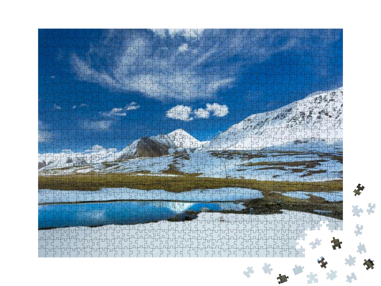 Beautiful Snow Peak At Khunjerab Pass Northern Pakistan... Jigsaw Puzzle with 1000 pieces