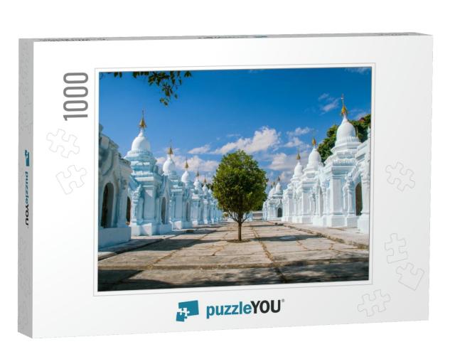 Kuthodaw Pagoda Literally Royal Merit & Formally Titled M... Jigsaw Puzzle with 1000 pieces