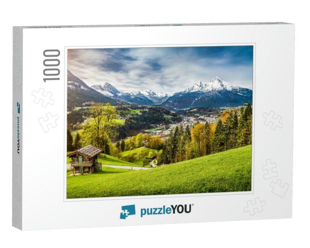 Panoramic View of Beautiful Mountain Landscape in the Bav... Jigsaw Puzzle with 1000 pieces