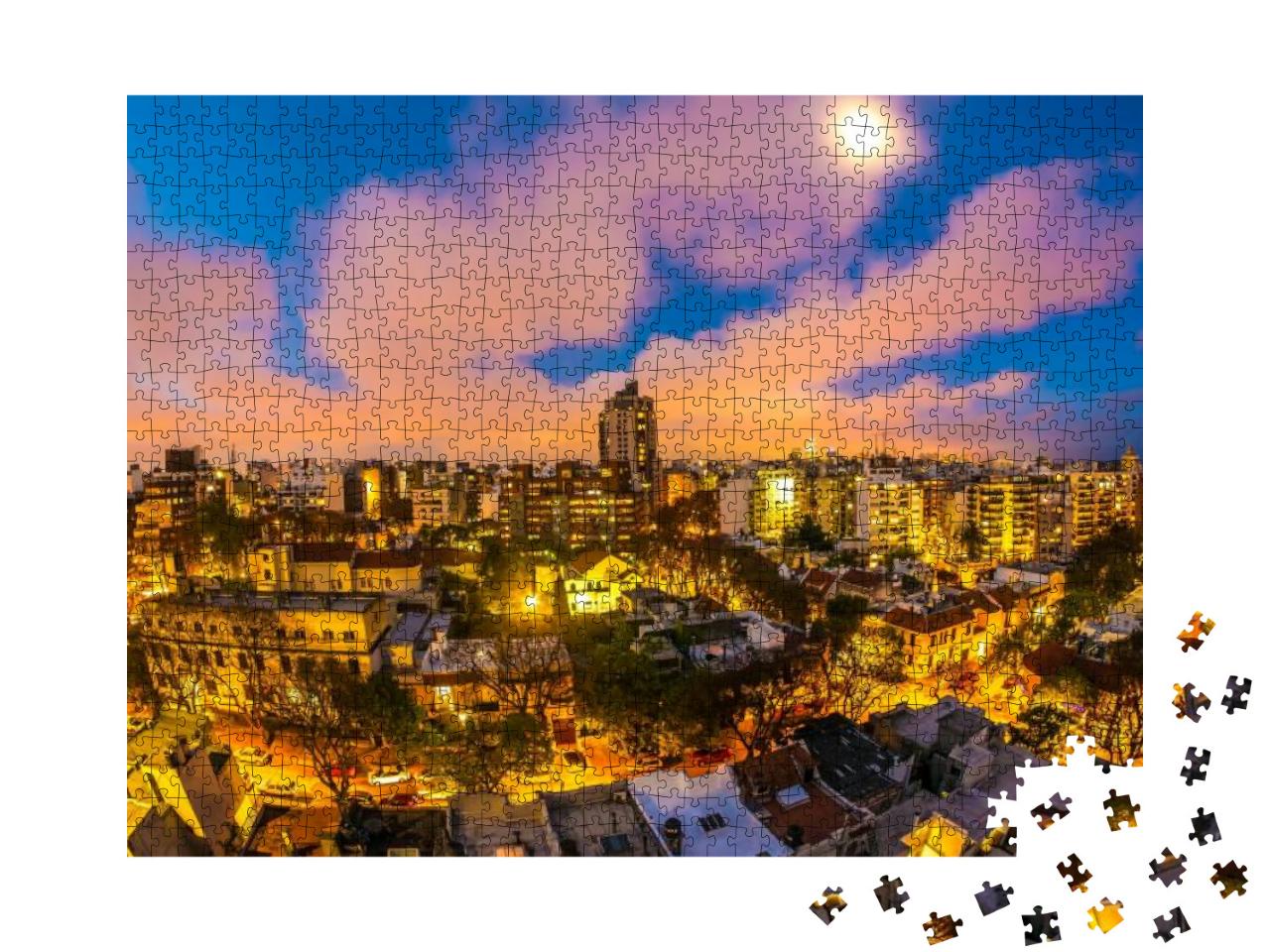 Montevideo, Uruguay - September 3 Aerial View of the City... Jigsaw Puzzle with 1000 pieces