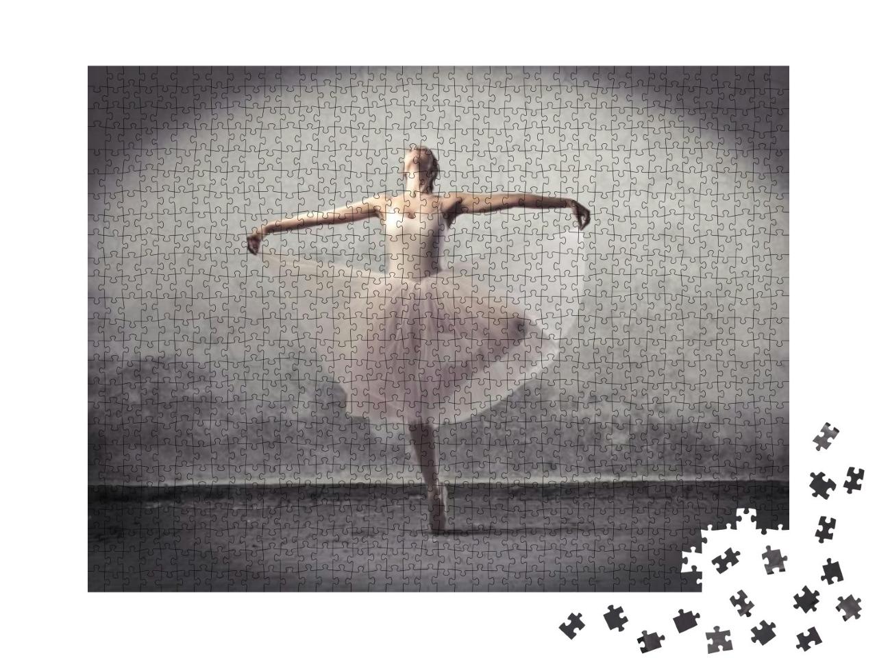 Beautiful Ballerina Dancing... Jigsaw Puzzle with 1000 pieces