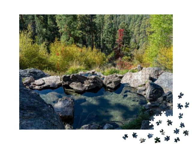 Beautiful Landscape of Spence Hot Springs At New Mexico... Jigsaw Puzzle with 1000 pieces
