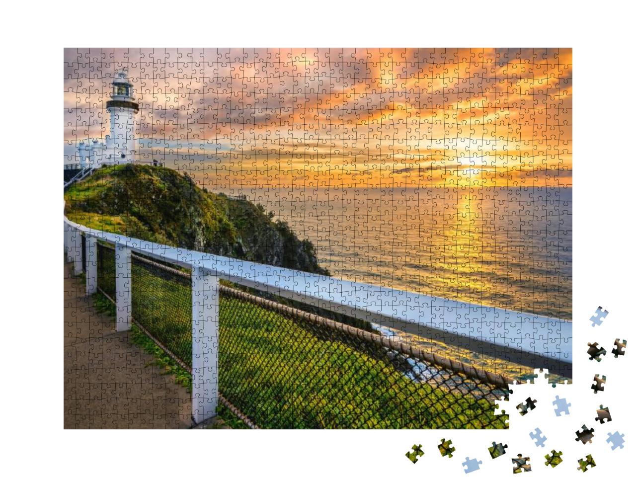 Sunrise At Vape Byron. Horizontal Frame... Jigsaw Puzzle with 1000 pieces