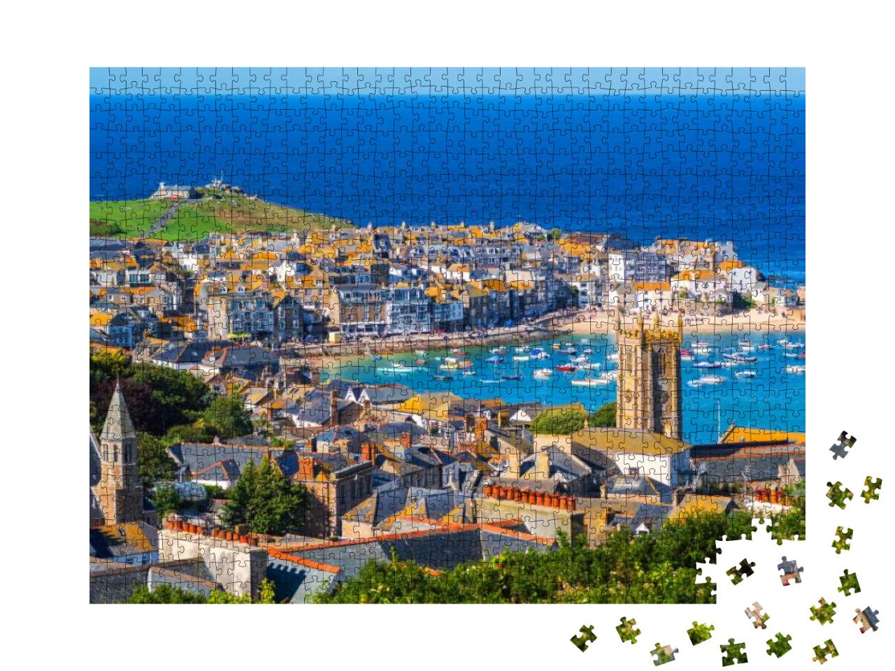 Picturesque St Ives, a Popular Seaside Town & Port in Cor... Jigsaw Puzzle with 1000 pieces