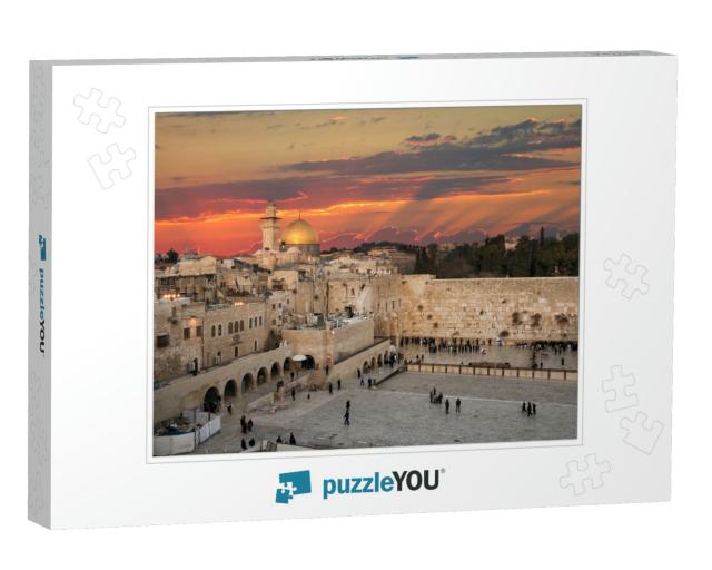 Western Wall At the Dome of the Rock on the Temple Mount... Jigsaw Puzzle