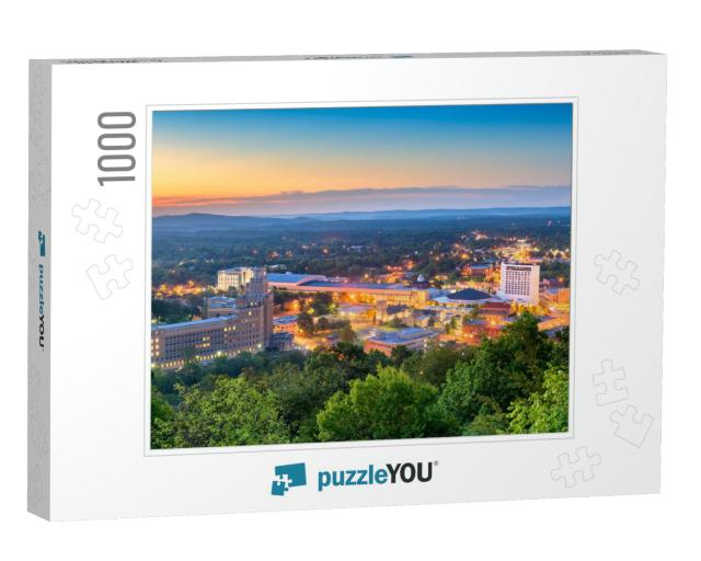 Hot Springs, Arkansas, USA Town Skyline from Above At Dawn... Jigsaw Puzzle with 1000 pieces