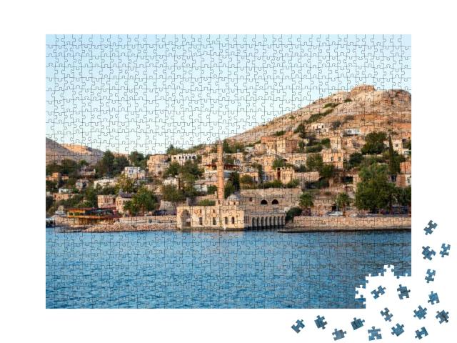Sunken Village in Halfeti, Gaziantep - Turkey... Jigsaw Puzzle with 1000 pieces