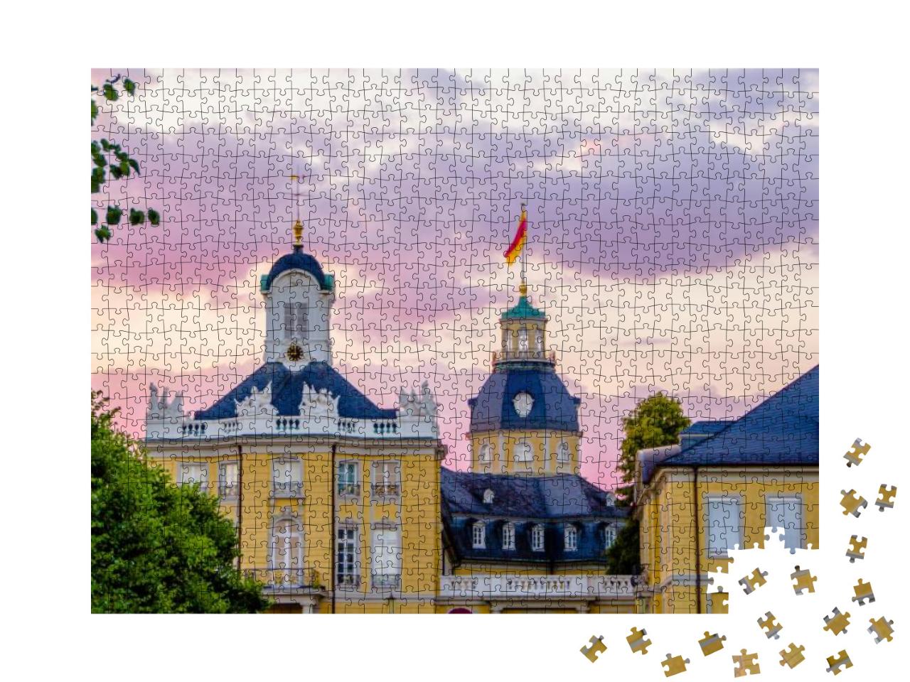 Castle of a Lord Named Karl Friedrich Schloss Karlsruhe i... Jigsaw Puzzle with 1000 pieces