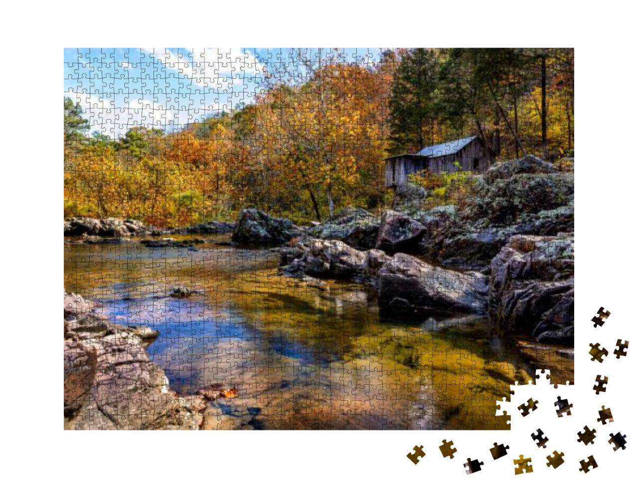 Abandoned Saw Mill in the Mark Twain National Forest of M... Jigsaw Puzzle with 1000 pieces