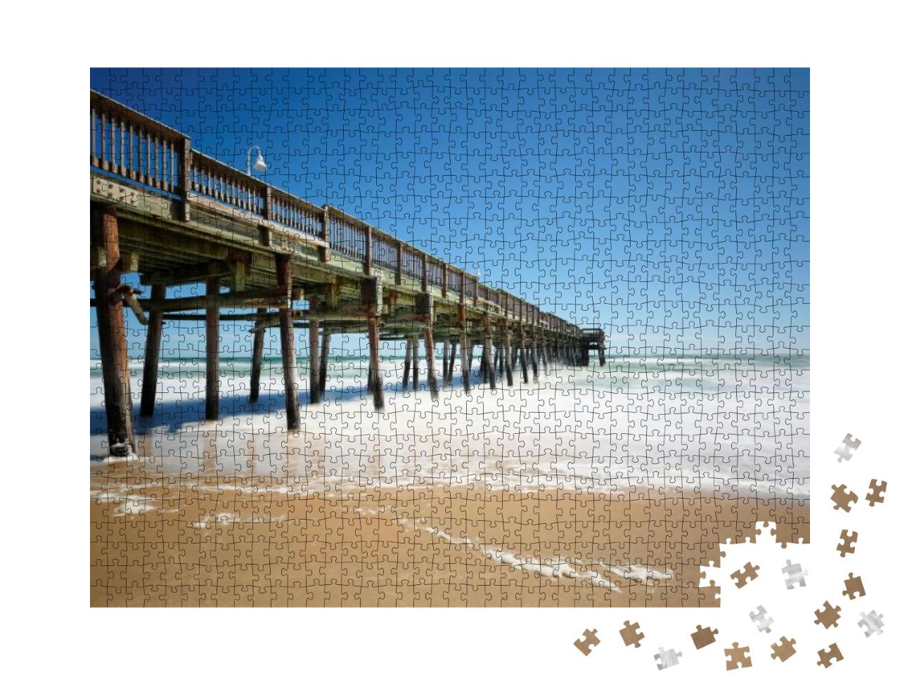 Sandbridge Beach Fishing Pier, Virginia Beach, Virginia... Jigsaw Puzzle with 1000 pieces